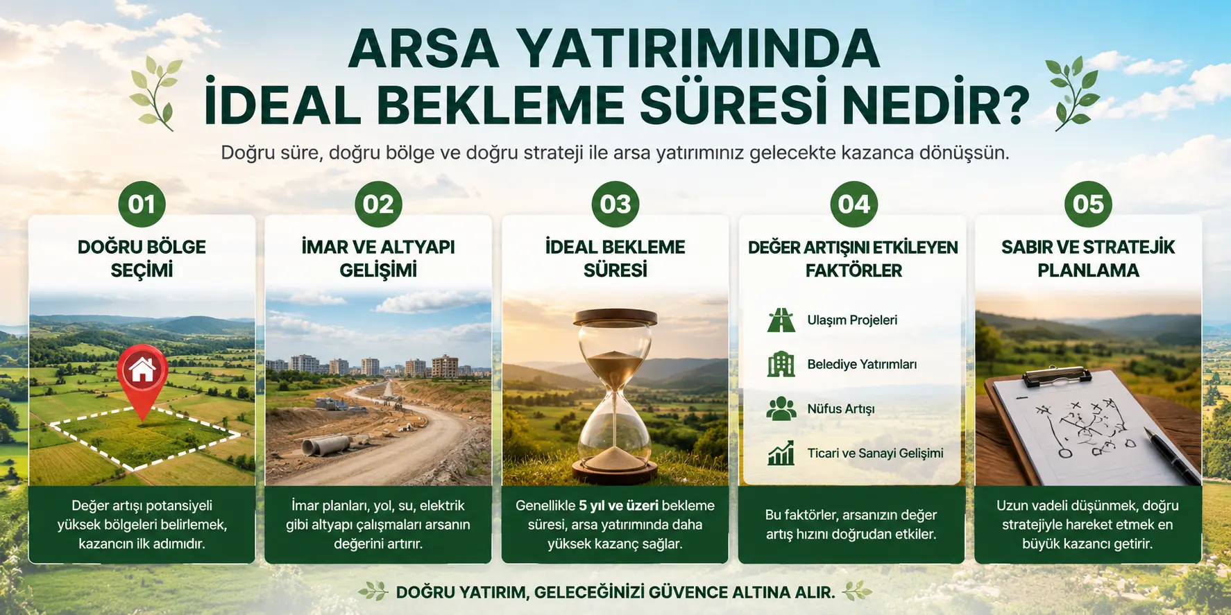Arsa Yatırımında İdeal Bekleme Süresi Nedir?