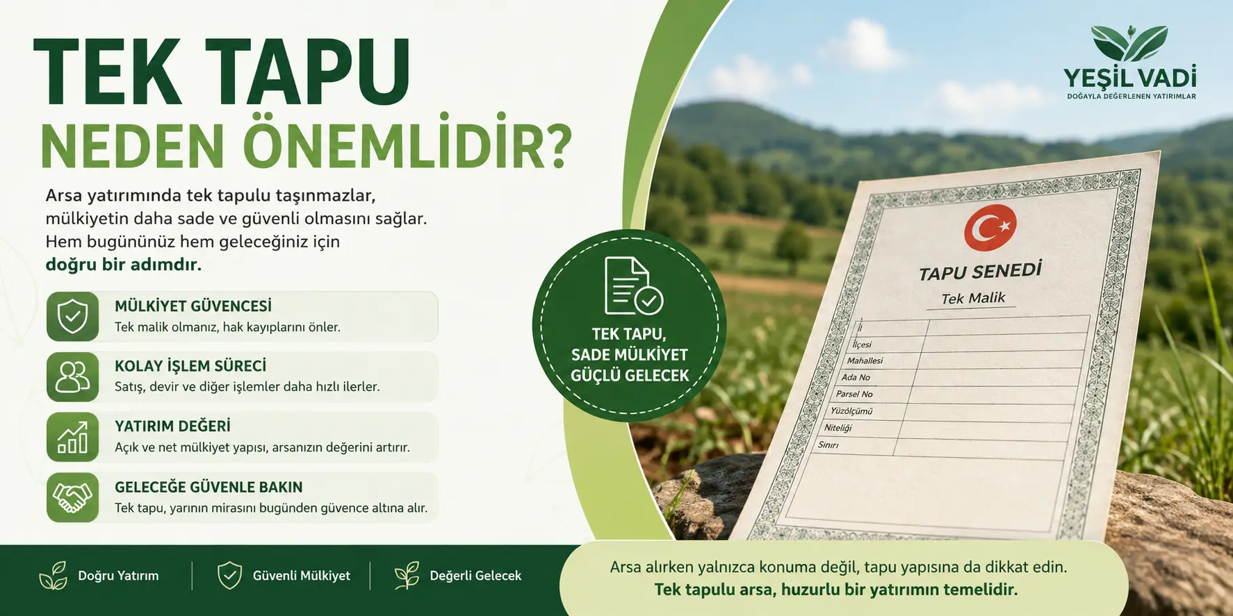 Tek Tapu Neden Önemlidir?
